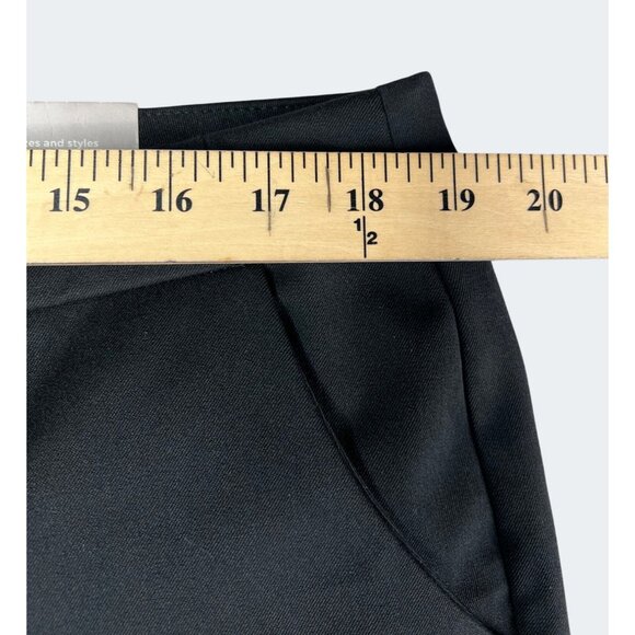 Chicos Womens So Slimming Black Trousers Mid-Rise Straight Fit Size 16P 3P - Picture 12 of 13